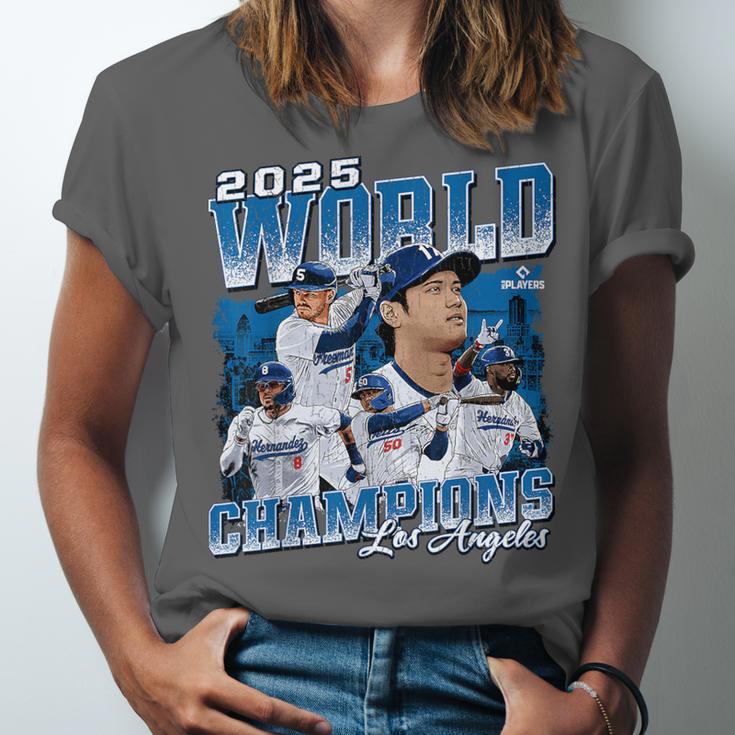 Shohei Ohtani 2025 Los Angeles Baseball Champions MLBPA Unisex Jersey T-Shirt