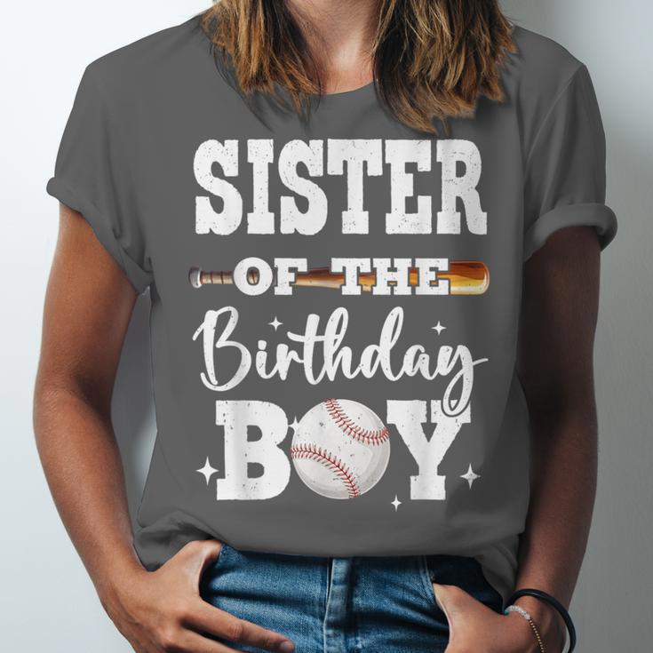 Sister Of The Birthday Boy Baseball Bday Family Unisex Jersey T-Shirt Sister Of The Birthday Boy Baseball Bday Family Unisex Jersey T-Shirt