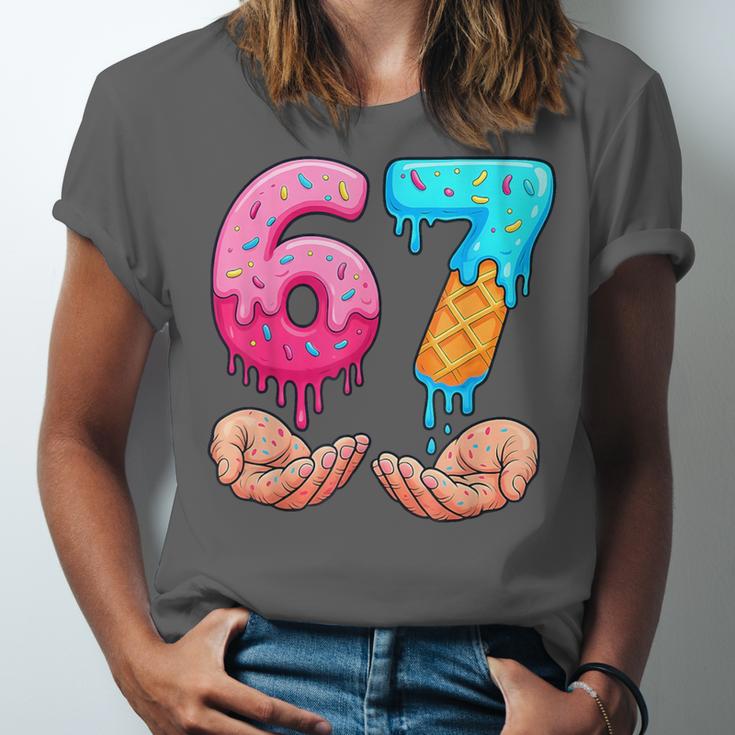 Six Seven 6-7 Baseball Ice Cream Drip 67 Meme Hands Unisex Jersey T-Shirt