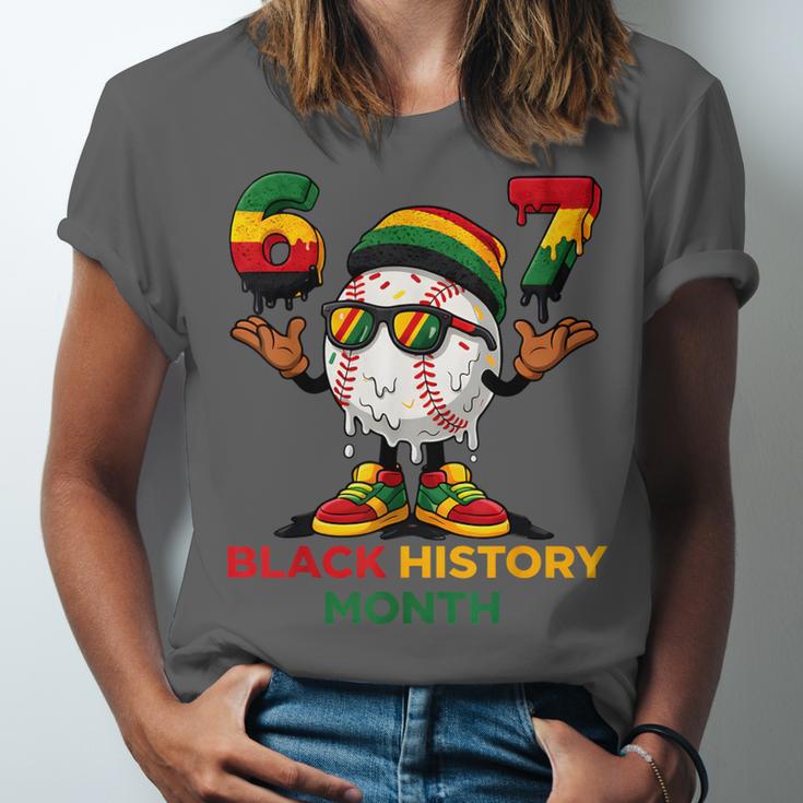 Six Seven History Month Baseball Drip Sports Unisex Jersey T-Shirt Six Seven History Month Baseball Drip Sports Unisex Jersey T-Shirt