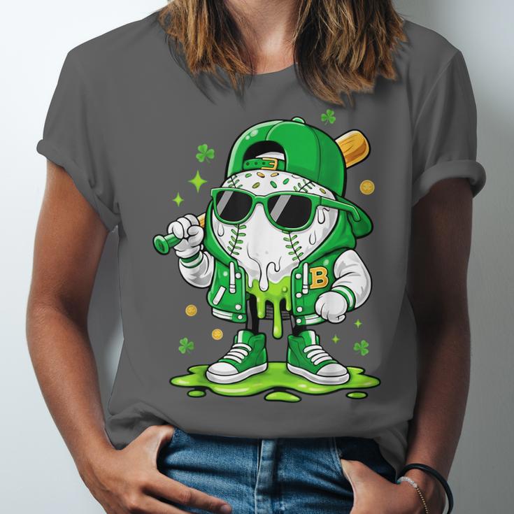 St Patrick Day Baseball Drip Ice Cream Men Boys Kids Unisex Jersey T-Shirt St Patrick Day Baseball Drip Ice Cream Men Boys Kids Unisex Jersey T-Shirt