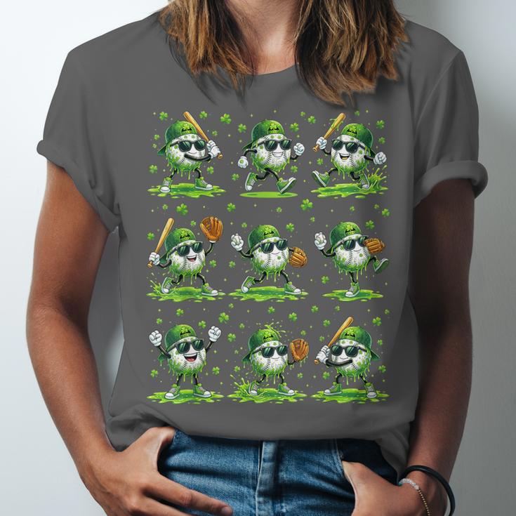 St Patricks Day Baseball Ice Cream Boys Baseball Player Unisex Jersey T-Shirt St Patricks Day Baseball Ice Cream Boys Baseball Player Unisex Jersey T-Shirt