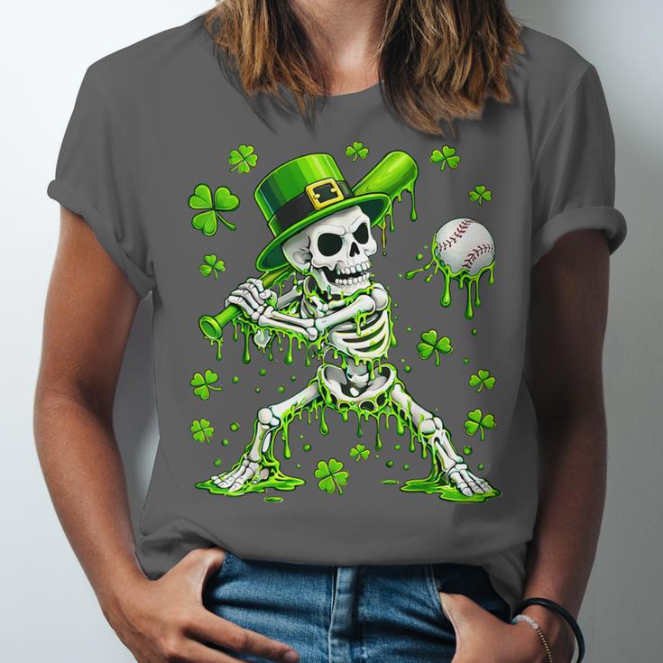 St Patricks Day Baseball Skeleton Irish Leprechaun Hat Boys Unisex Jersey T-Shirt St Patricks Day Baseball Skeleton Irish Leprechaun Hat Boys Unisex Jersey T-Shirt