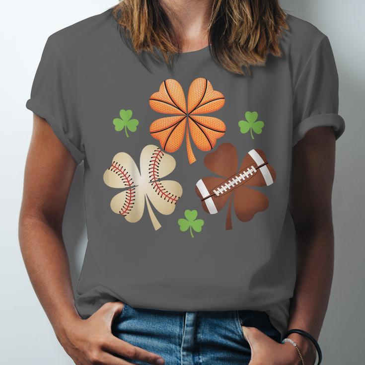 St Patricks Day Shamrock Basketball Baseball Irish Boys Men Unisex Jersey T-Shirt