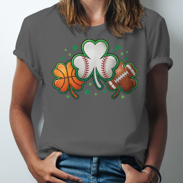 St Patricks Day Shamrock Sports Baseball Basketball Football Unisex Jersey T-Shirt St Patricks Day Shamrock Sports Baseball Basketball Football Unisex Jersey T-Shirt