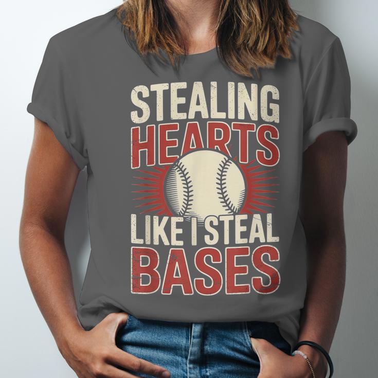 Stealing Hearts Like I Steal Bases Baseball Valentine Retro Unisex Jersey T-Shirt Stealing Hearts Like I Steal Bases Baseball Valentine Retro Unisex Jersey T-Shirt