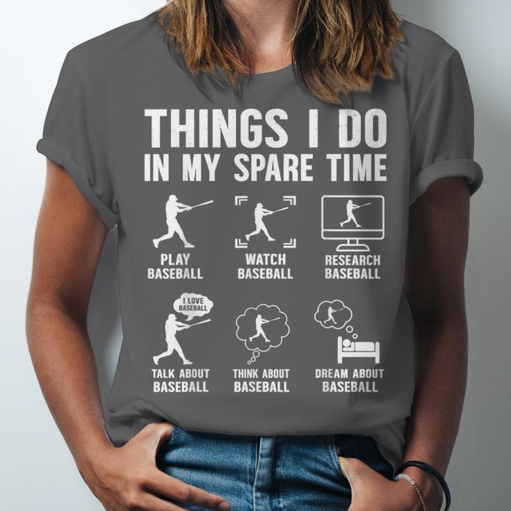 Things I Do In My Spare Time Baseball Lovers Kids Boys Unisex Jersey T-Shirt Things I Do In My Spare Time Baseball Lovers Kids Boys Unisex Jersey T-Shirt