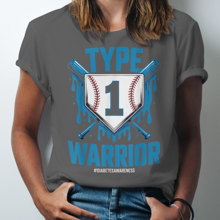Type 1 Warrior Diabetes Awareness Baseball Enthusiasts Unisex Jersey T-Shirt Type 1 Warrior Diabetes Awareness Baseball Enthusiasts Unisex Jersey T-Shirt