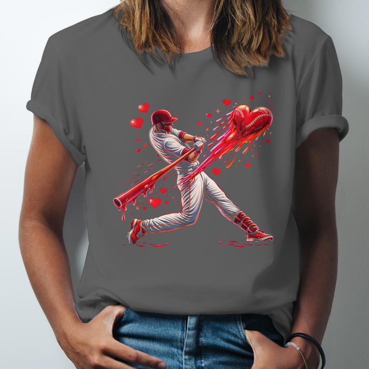 Valentine Baseball Player Drip Unisex Jersey T-Shirt Valentine Baseball Player Drip Unisex Jersey T-Shirt