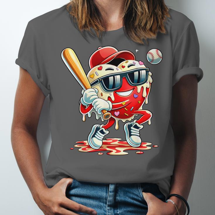 Valentines Day Heart Baseball Drip Ice Cream Boys Kids Men Unisex Jersey T-Shirt Valentines Day Heart Baseball Drip Ice Cream Boys Kids Men Unisex Jersey T-Shirt