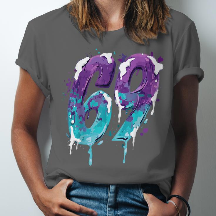 Vintage Baseball 69 Number Unisex Jersey T-Shirt