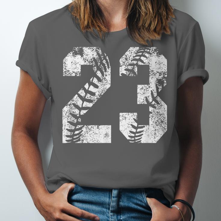 Vintage Baseball Number 23 Jersey Player Uniform Unisex Jersey T-Shirt
