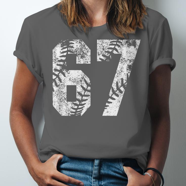 Vintage Baseball Number 67 Jersey Player Uniform Unisex Jersey T-Shirt Vintage Baseball Number 67 Jersey Player Uniform Unisex Jersey T-Shirt