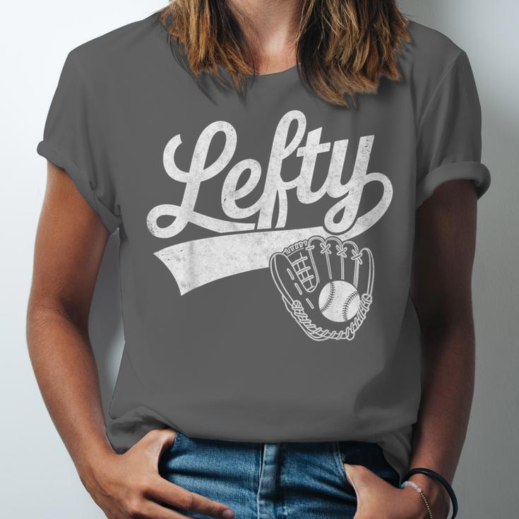 Vintage Baseball Tee Lefty Left Handed Baseball Player Unisex Jersey T-Shirt Vintage Baseball Tee Lefty Left Handed Baseball Player Unisex Jersey T-Shirt