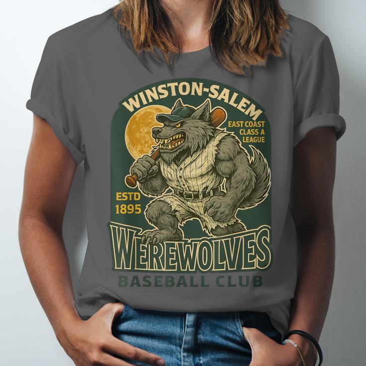 Winston-Salem Werewolves Minor League Baseball Club Unisex Jersey T-Shirt Winston-Salem Werewolves Minor League Baseball Club Unisex Jersey T-Shirt