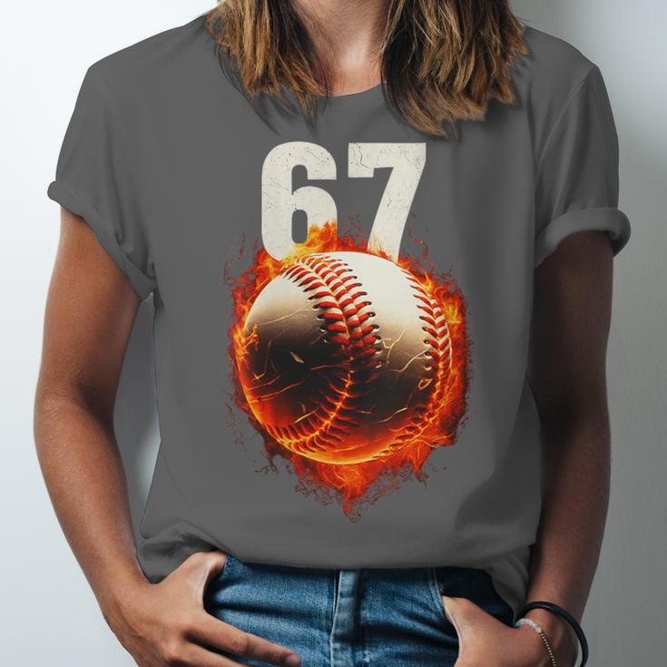 Women's 67 Baseball Boys Birthday Teens Six Seven Brainrot Unisex Jersey T-Shirt Women's 67 Baseball Boys Birthday Teens Six Seven Brainrot Unisex Jersey T-Shirt