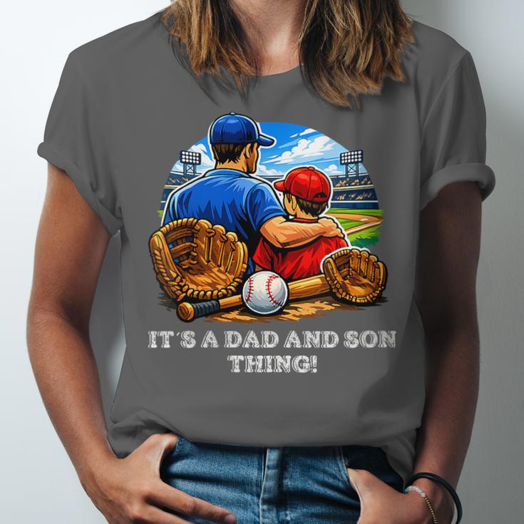 Women's Father Son Baseball Father's Day Unisex Jersey T-Shirt Women's Father Son Baseball Father's Day Unisex Jersey T-Shirt