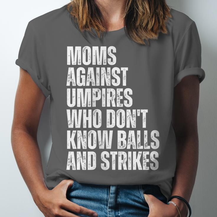 Women's Moms Against Umpires Parents Mom Baseball Sarcastic Unisex Jersey T-Shirt Women's Moms Against Umpires Parents Mom Baseball Sarcastic Unisex Jersey T-Shirt