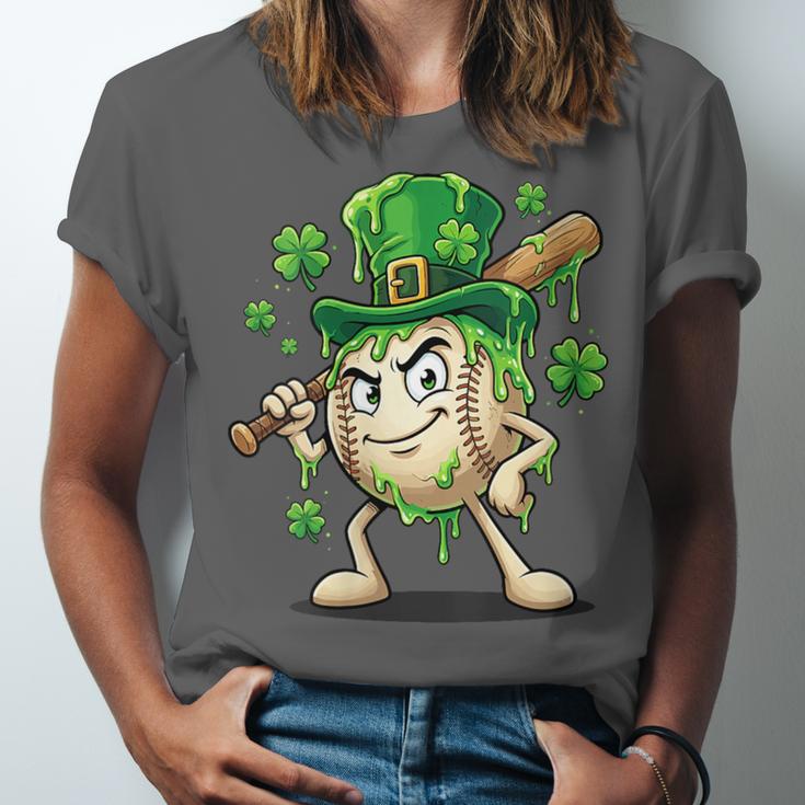 Women's St Patricks Day Baseball Leprechaun Shamrock Player Boys Kid Unisex Jersey T-Shirt
