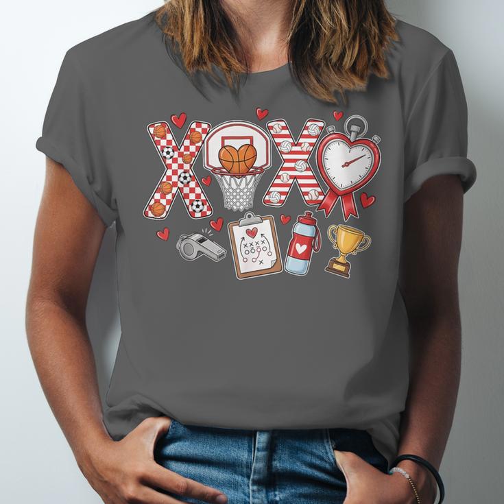 XOXO Physical Education Valentines Day Baseball Football Men Unisex Jersey T-Shirt XOXO Physical Education Valentines Day Baseball Football Men Unisex Jersey T-Shirt