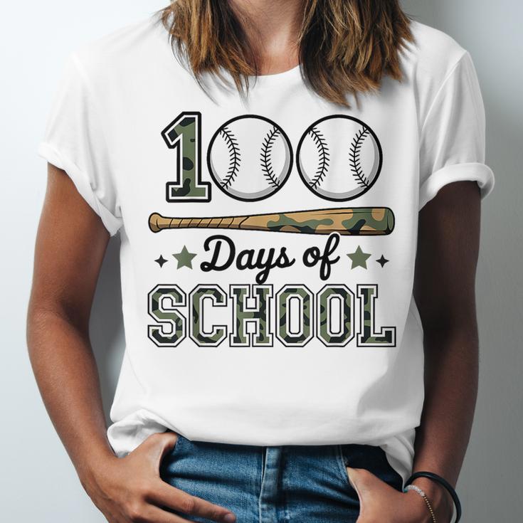 100 Days Of School Baseball Camo Boys School Teacher Unisex Jersey T-Shirt 100 Days Of School Baseball Camo Boys School Teacher Unisex Jersey T-Shirt