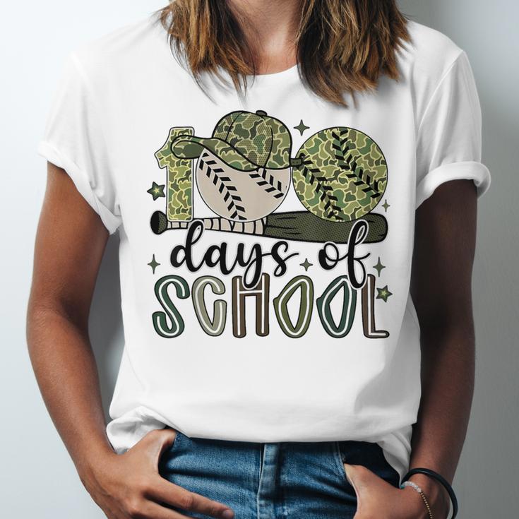 100 Days Of School Baseball Camo Cap Kids Boys 100th Day Unisex Jersey T-Shirt 100 Days Of School Baseball Camo Cap Kids Boys 100th Day Unisex Jersey T-Shirt
