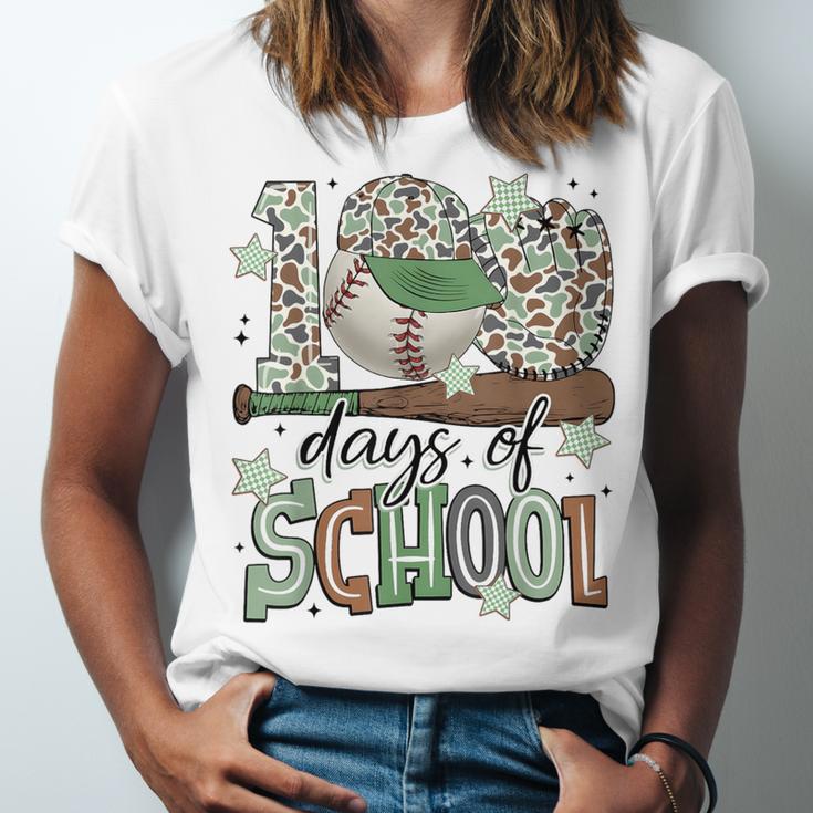 100 Days Of School Baseball Camo Men Boy Kid Unisex Jersey T-Shirt 100 Days Of School Baseball Camo Men Boy Kid Unisex Jersey T-Shirt