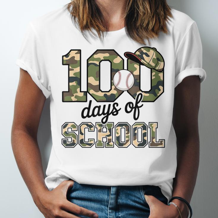 100 Days Of School Camo Baseball Camouflage For Kids Unisex Jersey T-Shirt 100 Days Of School Camo Baseball Camouflage For Kids Unisex Jersey T-Shirt