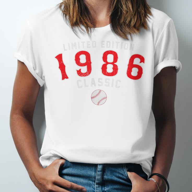 40 Year Old 1986 Classic Baseball 40th Birthday Unisex Jersey T-Shirt 40 Year Old 1986 Classic Baseball 40th Birthday Unisex Jersey T-Shirt
