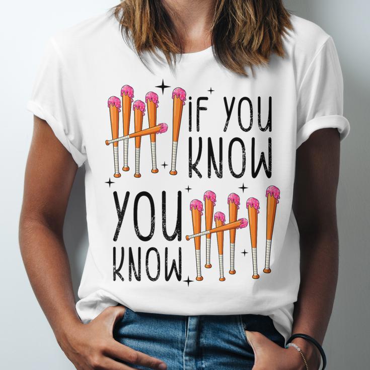 6 7 If You Know You Know Baseball Ice Cream Dip Unisex Jersey T-Shirt