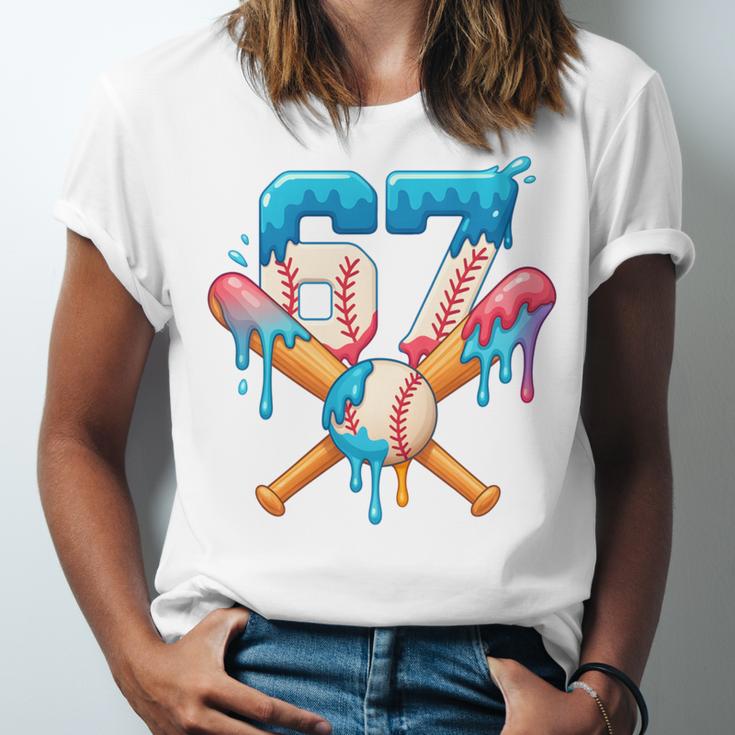 67 Baseball Life Style 101 Apparel Youth Drip Baseball Boys Unisex Jersey T-Shirt