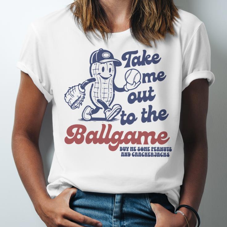 Take Me Out To The Ball Game Retro Peanuts Baseball Sports Unisex Jersey T-Shirt Take Me Out To The Ball Game Retro Peanuts Baseball Sports Unisex Jersey T-Shirt
