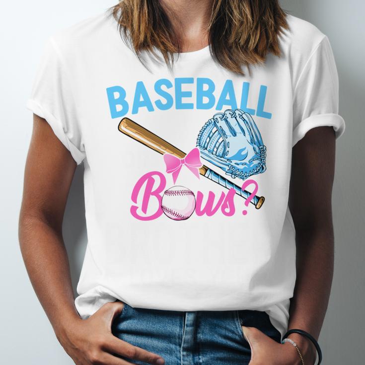 Baseball Or Bows Brother Loves You Gender Reveal Boy Or Girl Unisex Jersey T-Shirt Baseball Or Bows Brother Loves You Gender Reveal Boy Or Girl Unisex Jersey T-Shirt