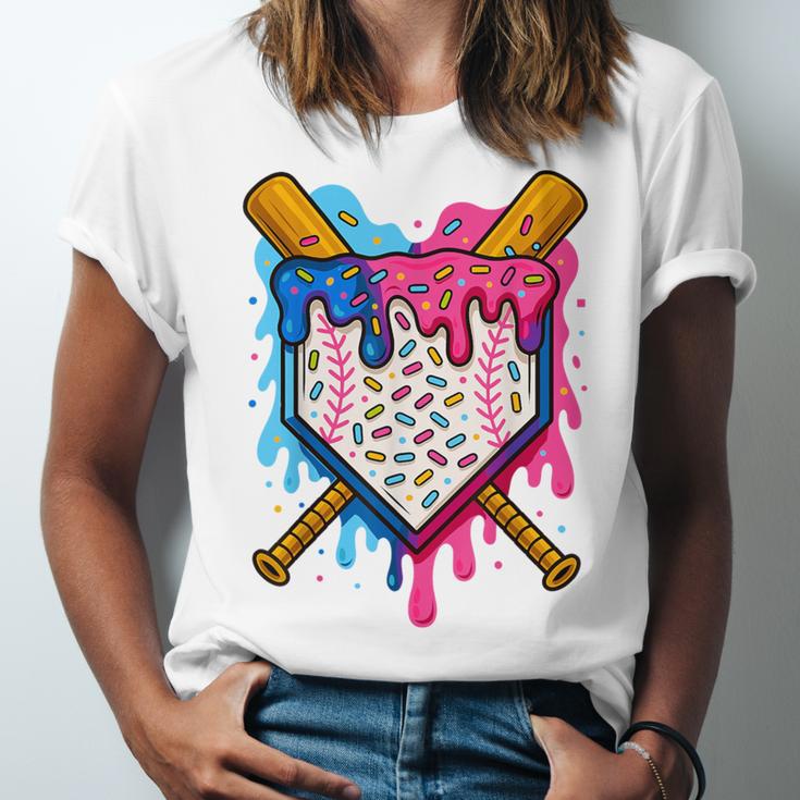Baseball Boys Ice Cream Drip Baseball Unisex Jersey T-Shirt Baseball Boys Ice Cream Drip Baseball Unisex Jersey T-Shirt