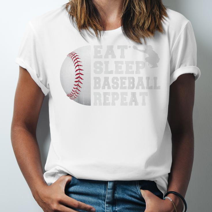 Baseball Catcher Eat Sleep Repeat Youth Boys Men Unisex Jersey T-Shirt Baseball Catcher Eat Sleep Repeat Youth Boys Men Unisex Jersey T-Shirt