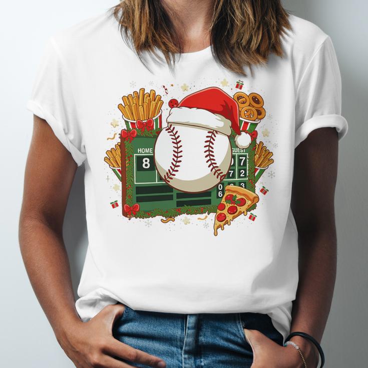 Baseball Christmas Scoreboard Celebration Premium Tri-Blend Unisex Jersey T-Shirt Baseball Christmas Scoreboard Celebration Premium Tri-Blend Unisex Jersey T-Shirt