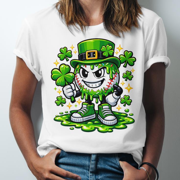 Baseball Drip Icecream Apparel Youth Boy St Patrick Day Unisex Jersey T-Shirt