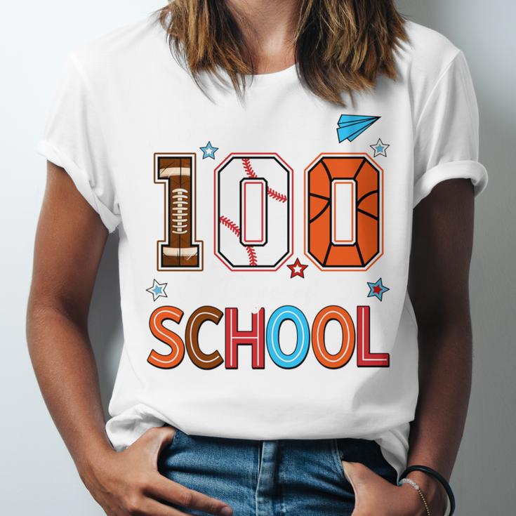 Baseball Football Basketball I Survived 100 Days Of School Unisex Jersey T-Shirt Baseball Football Basketball I Survived 100 Days Of School Unisex Jersey T-Shirt