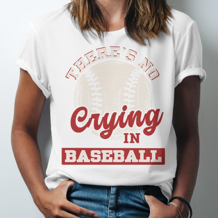 Baseball Game Day There Is No Crying In Baseball Unisex Jersey T-Shirt Baseball Game Day There Is No Crying In Baseball Unisex Jersey T-Shirt