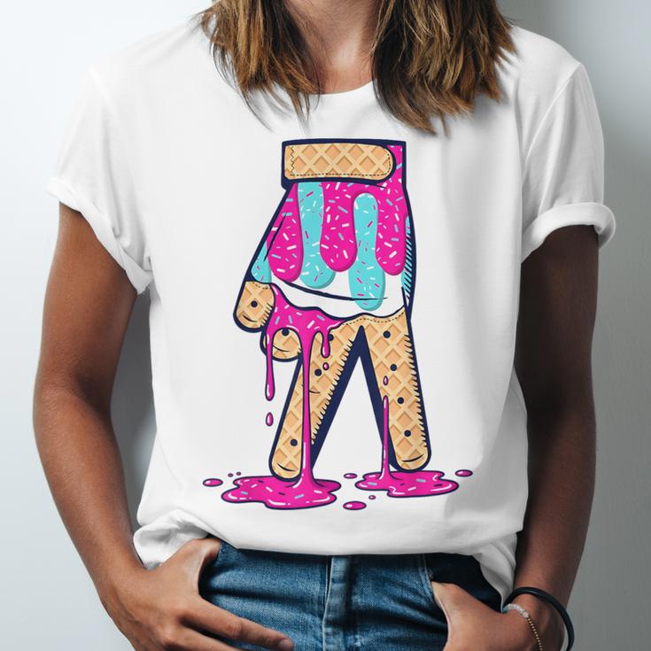 Baseball Ice Cream Drip Boys Glove Sprinkles Baseball Lover Unisex Jersey T-Shirt Baseball Ice Cream Drip Boys Glove Sprinkles Baseball Lover Unisex Jersey T-Shirt