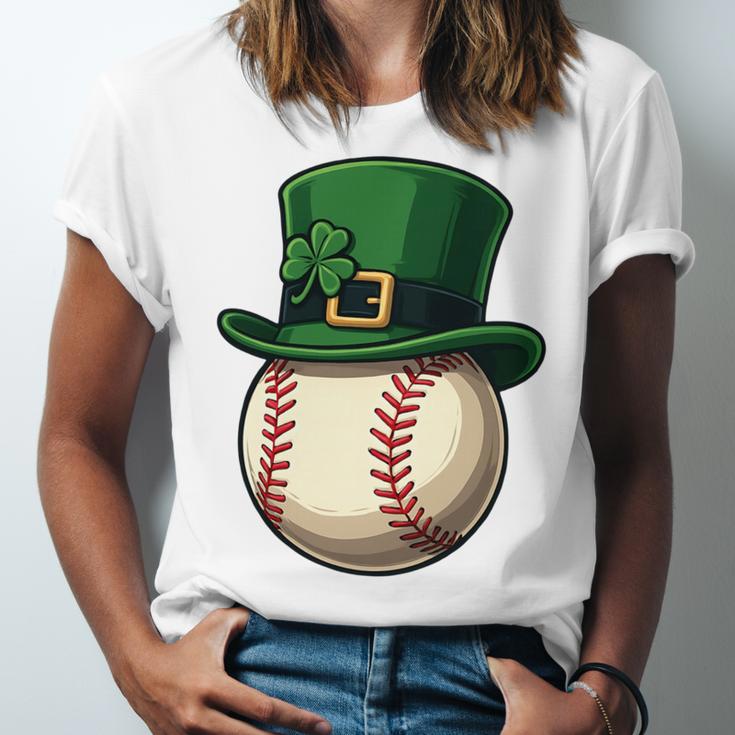 Baseball Leprechaun Hat Saint Patrick Retro Unisex Jersey T-Shirt