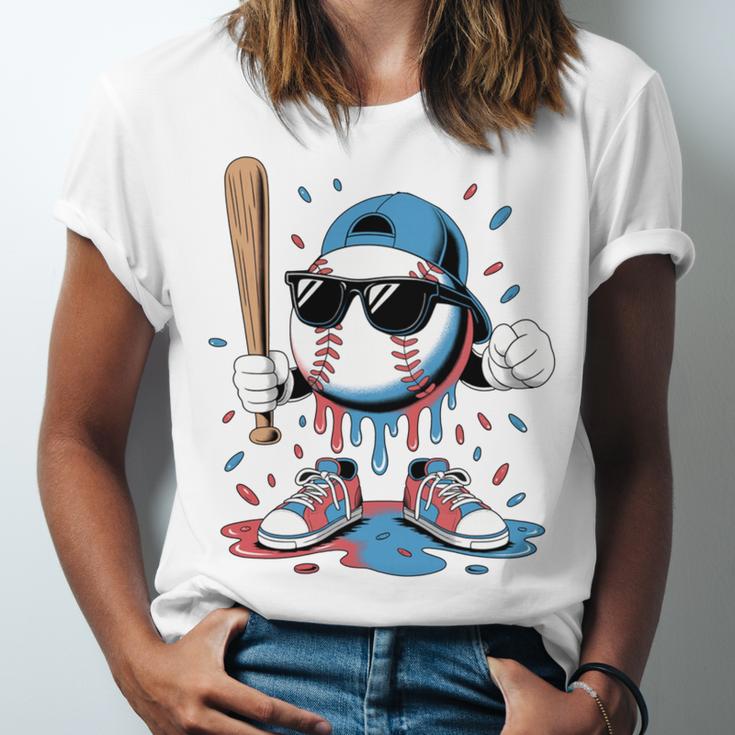 Baseball Lifestyle Apparel Youth Baseball Ice Cream Drip Unisex Jersey T-Shirt