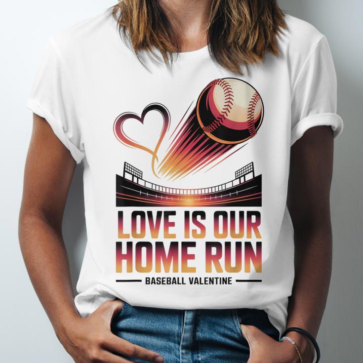Baseball Valentine Forever On Deck For You Unisex Jersey T-Shirt