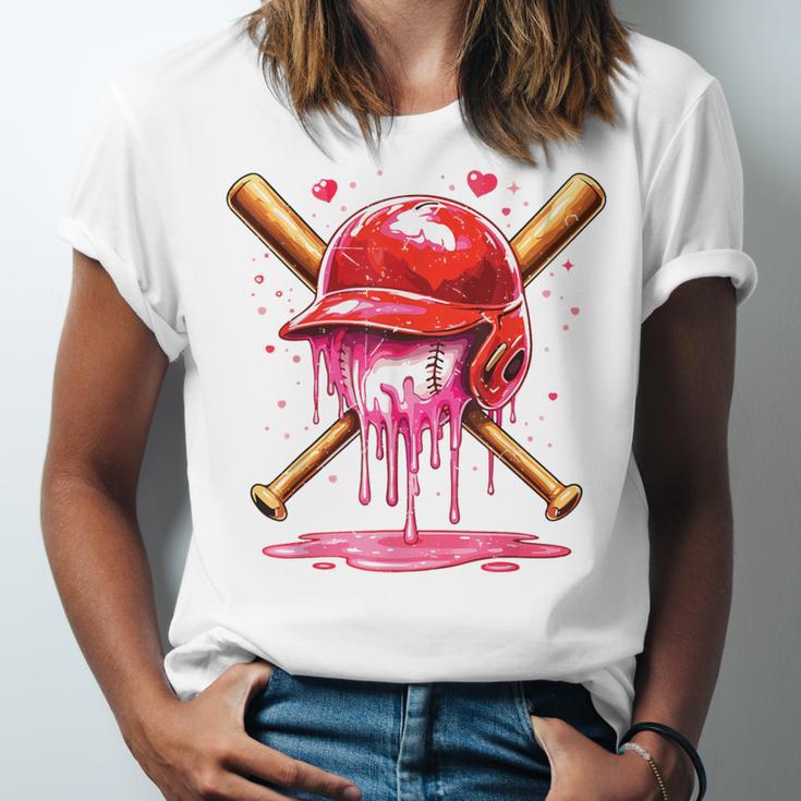 Boys Valentine Day Baseball Helmet Drip Ice-Cream Youth Kids Unisex Jersey T-Shirt Boys Valentine Day Baseball Helmet Drip Ice-Cream Youth Kids Unisex Jersey T-Shirt