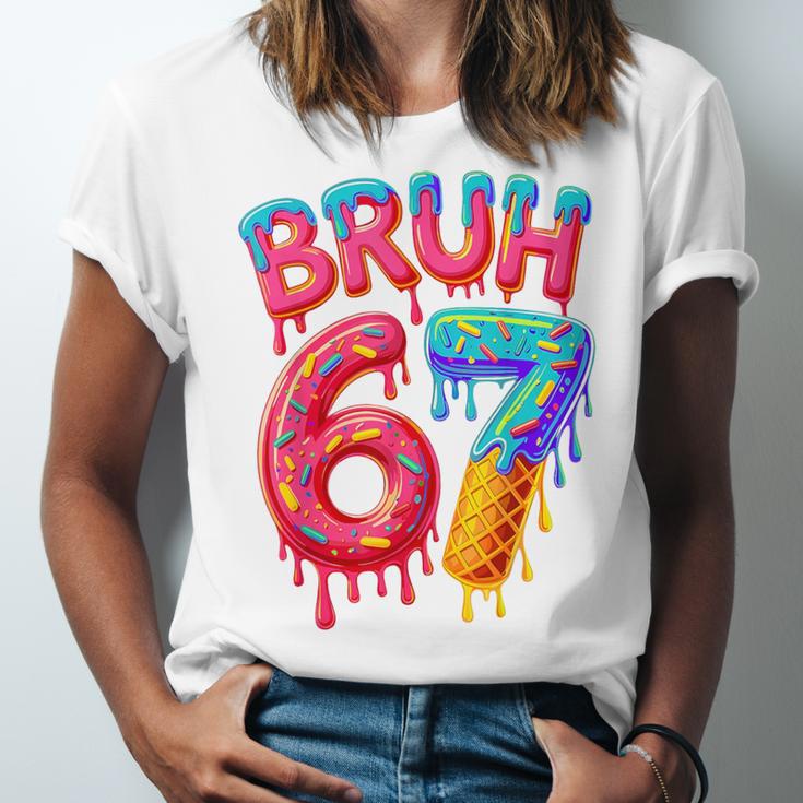 Bruh 67 Baseball Drip Number 67 Player 67th Birthday Unisex Jersey T-Shirt