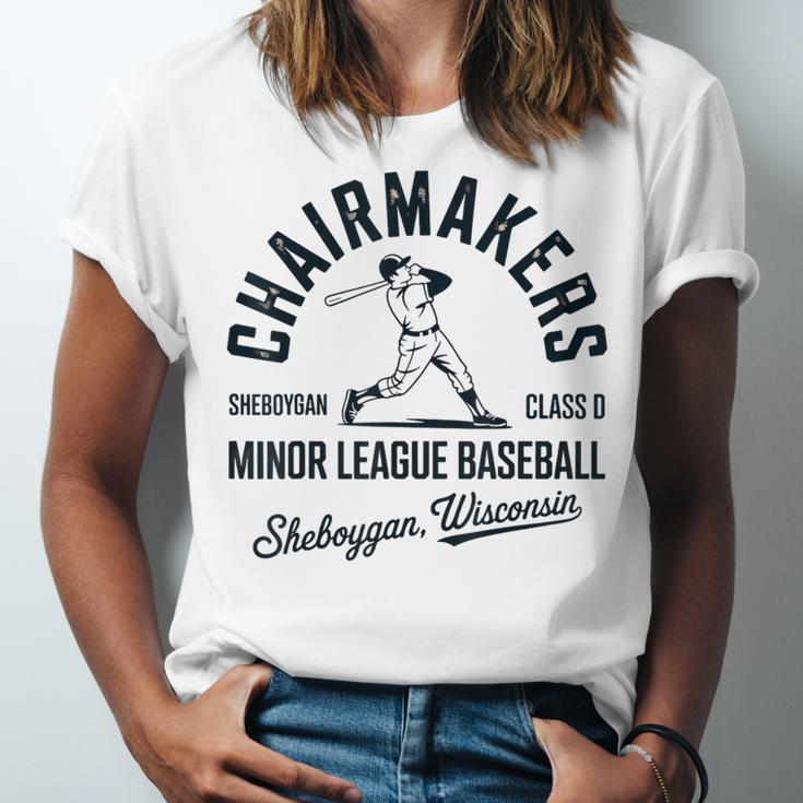 Chairmakers Sheboygan Minor League Baseball Unisex Jersey T-Shirt Chairmakers Sheboygan Minor League Baseball Unisex Jersey T-Shirt