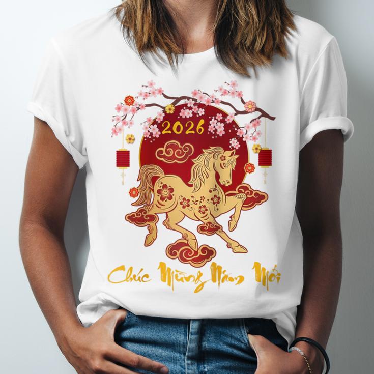 Chuc Mung NAM Moi 2026 Vietnamese Lunar New Year Of Horse Raglan Baseball Tee Unisex Jersey T-Shirt Chuc Mung NAM Moi 2026 Vietnamese Lunar New Year Of Horse Raglan Baseball Tee Unisex Jersey T-Shirt