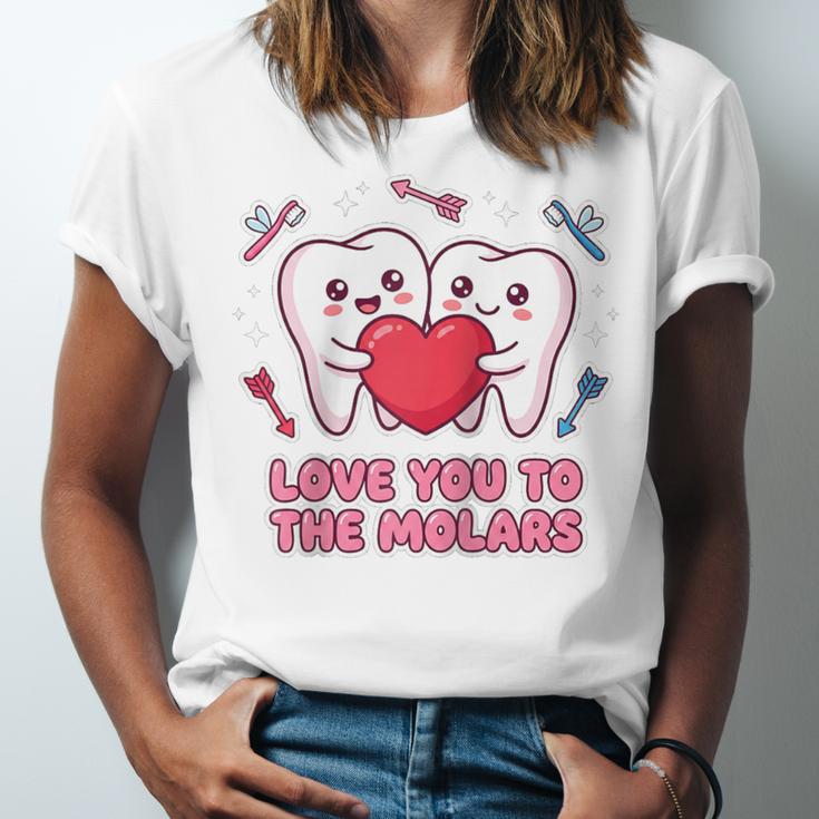 Cute Dentist Valentine Love You To The Molars Teeth Pun Raglan Baseball Tee Unisex Jersey T-Shirt Cute Dentist Valentine Love You To The Molars Teeth Pun Raglan Baseball Tee Unisex Jersey T-Shirt