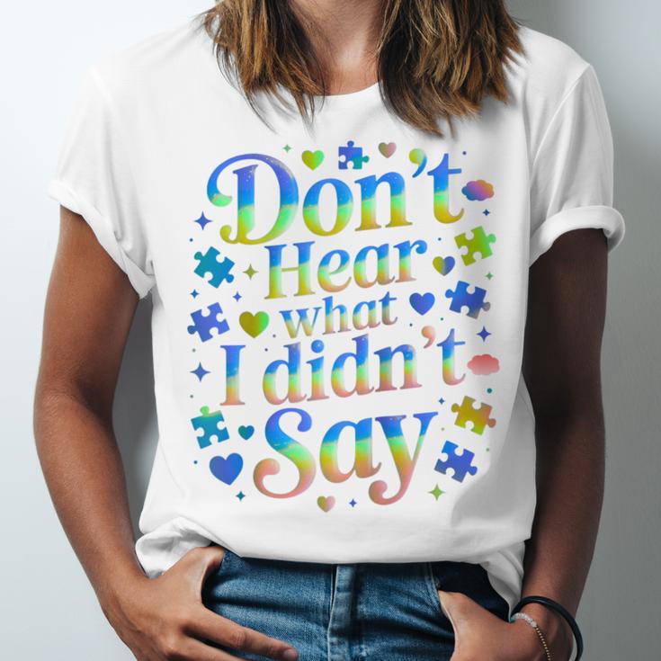 Don’t Hear What I Didn’t Say Autism Awareness Valentine Raglan Baseball Tee Unisex Jersey T-Shirt