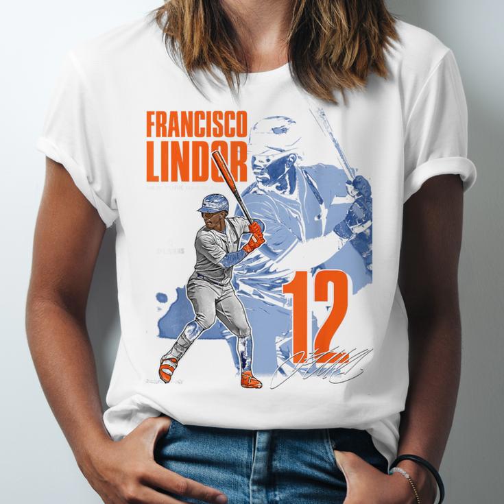 Francisco Lindor New York M Baseball Players MLBFLI304N Unisex Jersey T-Shirt Francisco Lindor New York M Baseball Players MLBFLI304N Unisex Jersey T-Shirt